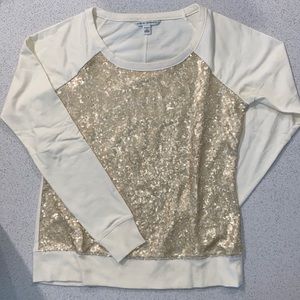 SEQUIN BANANA REPUBLIC TOP!